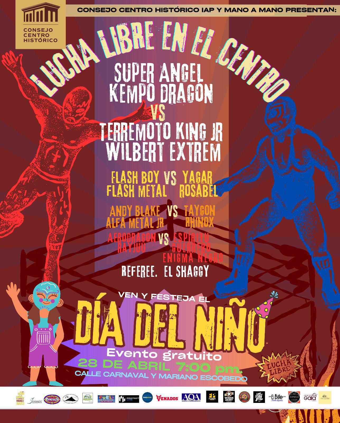 $!Habrá lucha libre gratuita para festejar a los niños
