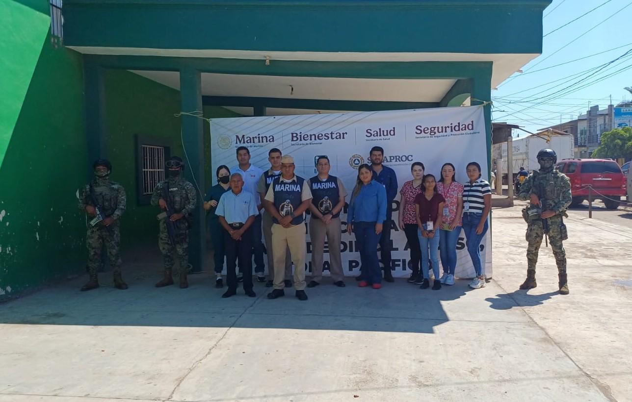 $!Lleva Semar brigadas de salud a Isla del Bosque, en Escuinapa