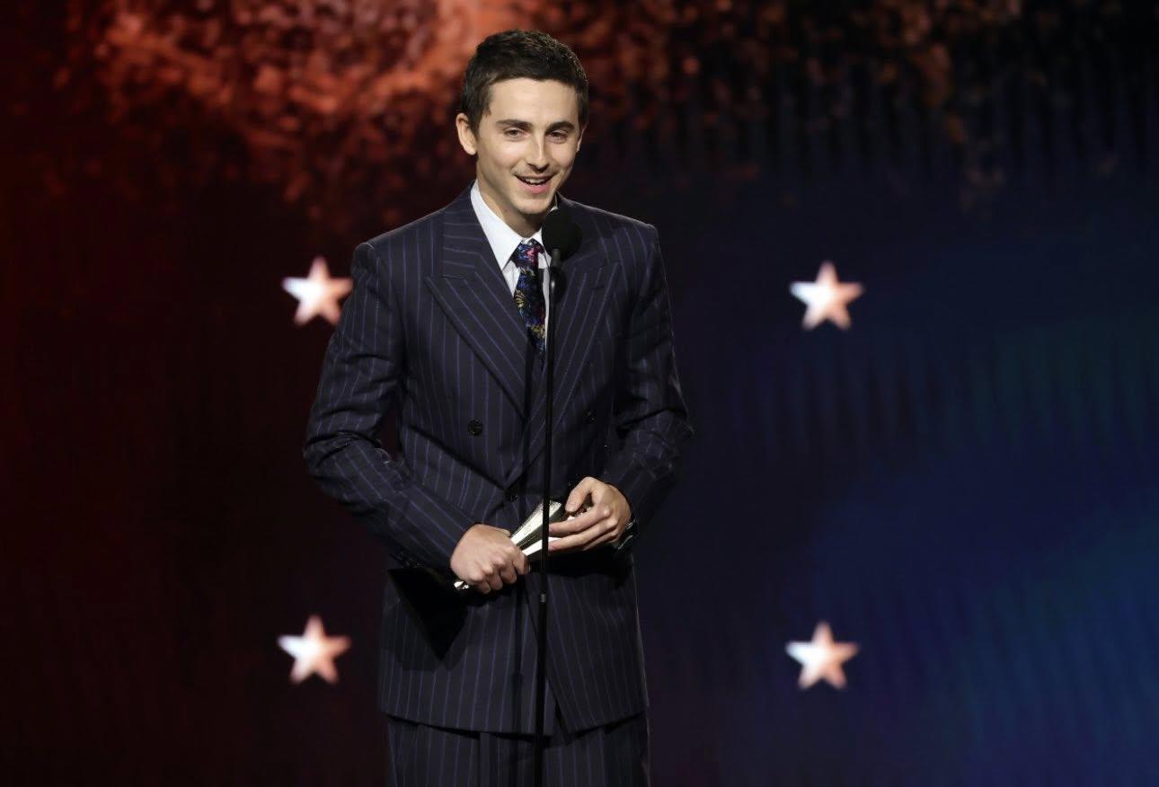 $!Timothée Chalamet ganó el premio a Mejor Actor.