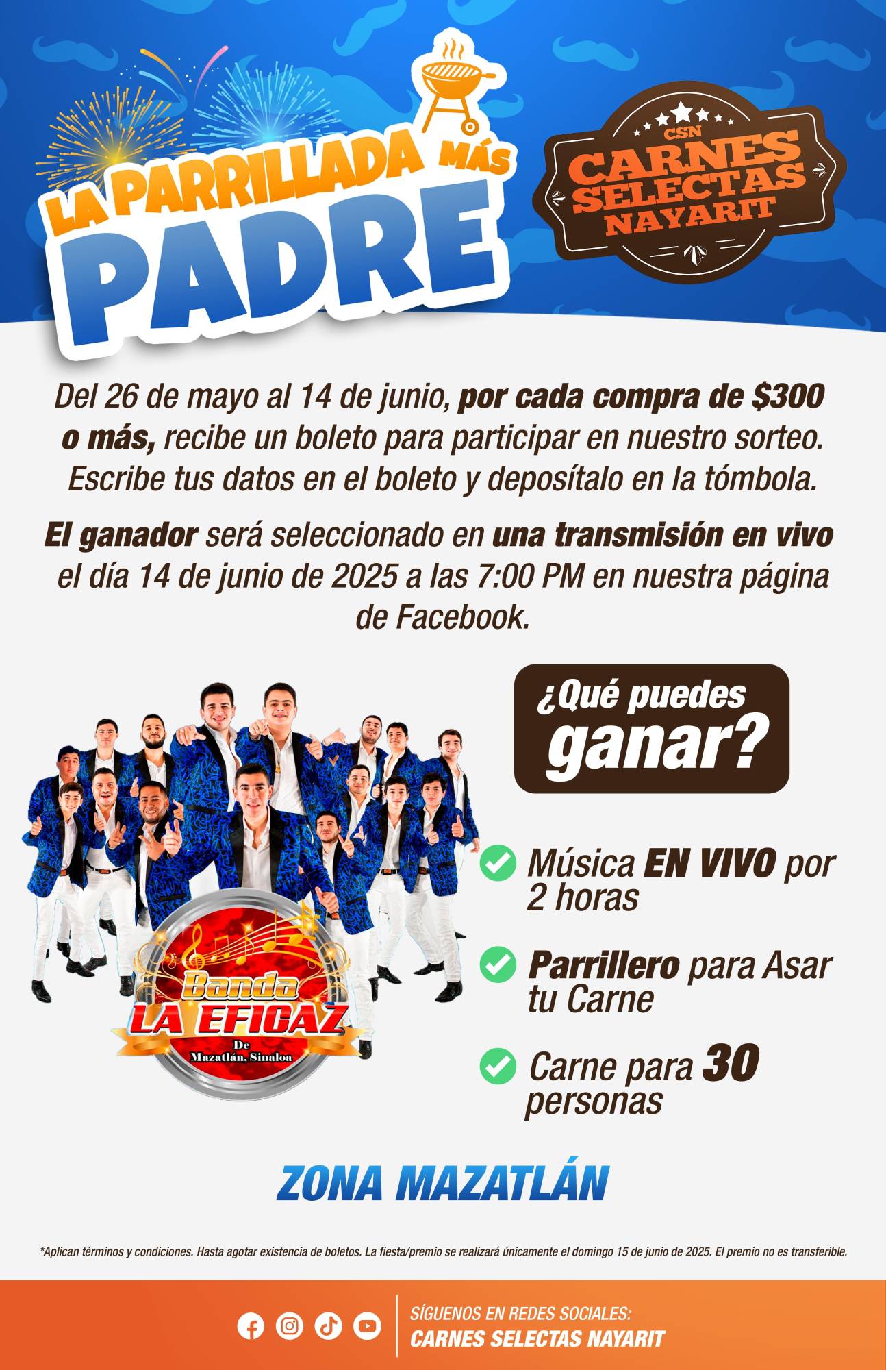 $!Con Carnes Selectas Nayarit, gana en este Día del Padre