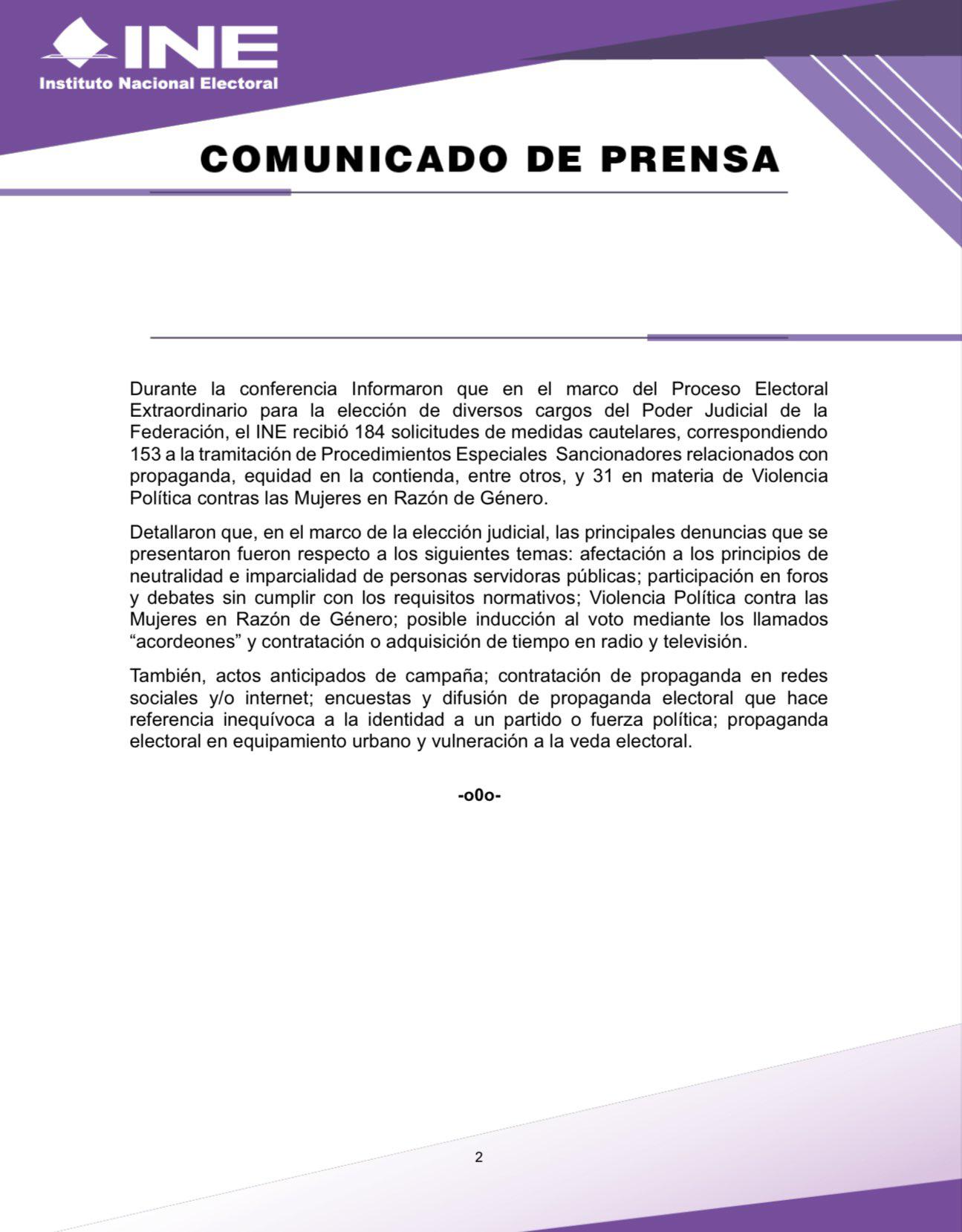 $!INE recibe 29 denuncias contra los ‘acordeones’ durante la elección judicial