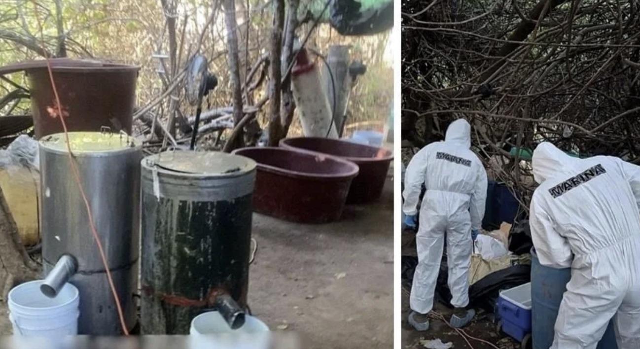 $!Desmantelan laboratorio en Culiacán; aseguran 800 kilos de metanfetamina