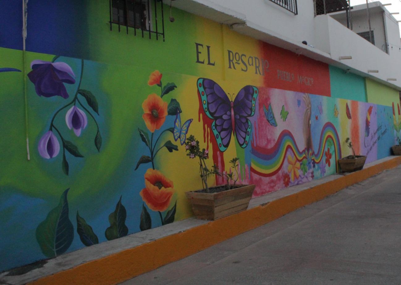 $!Develan mural de la diversidad en Rosario