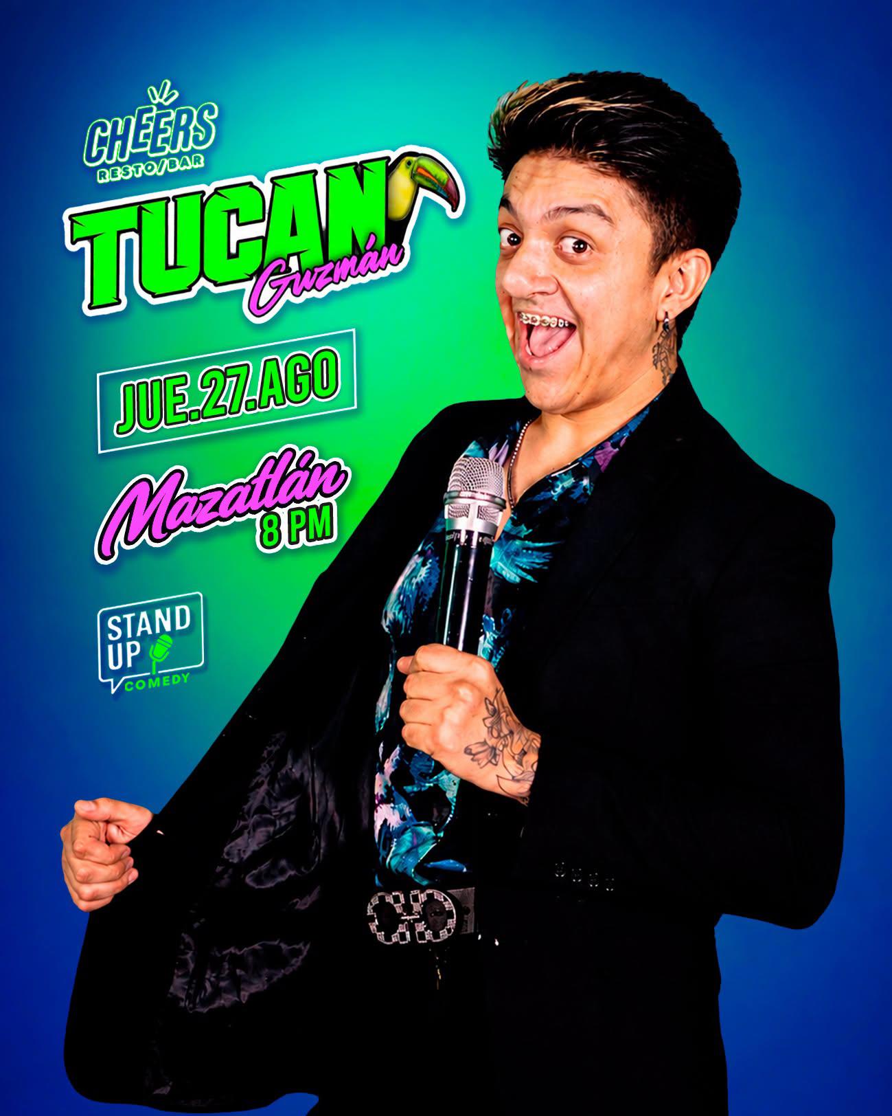 $!El Tucán Guzmán llena de risas Cheers Restobar