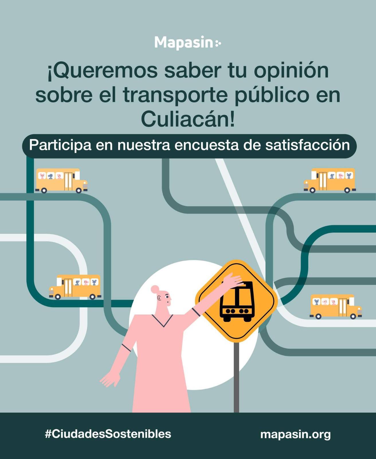 $!Invita a participar en encuesta de Mapasin sobre el transporte público de Culiacán