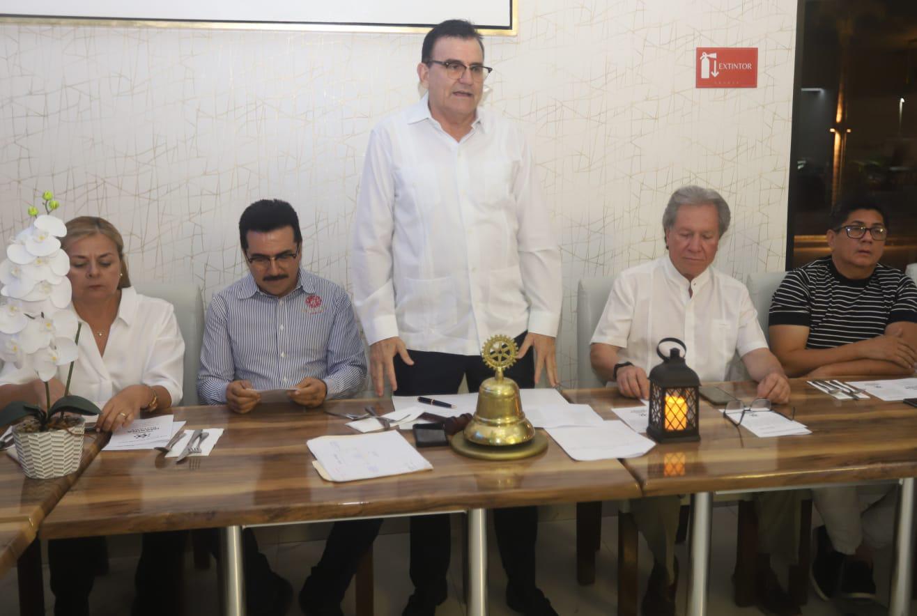 $!Martín Sánchez Reynoso, presidente del club expresó un mensaje de agradecimiento a los chefs que diseñaron el menú que se ofreció este año.