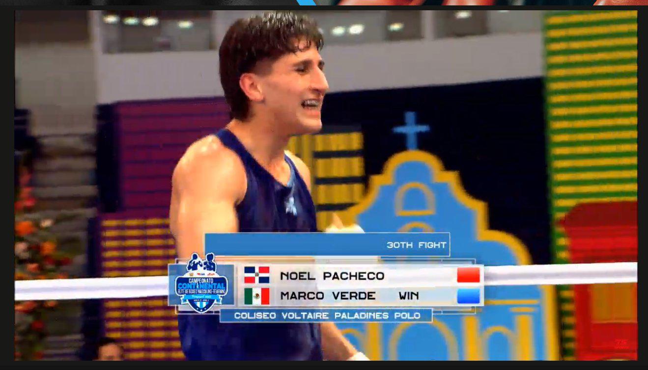 $!Sinaloense Marco Verde avanza en el Campeonato Continental Elite de Boxeo de Guayaquil