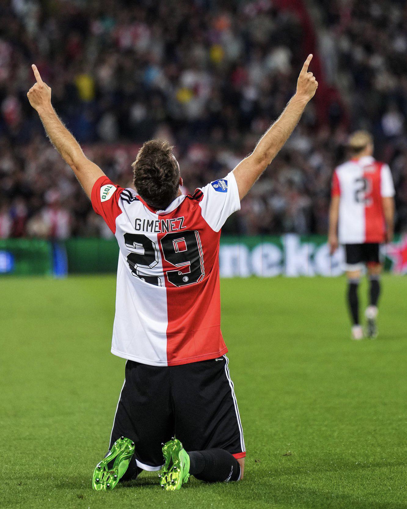 $!Santiago Giménez marca su primer gol en la Eredivisie