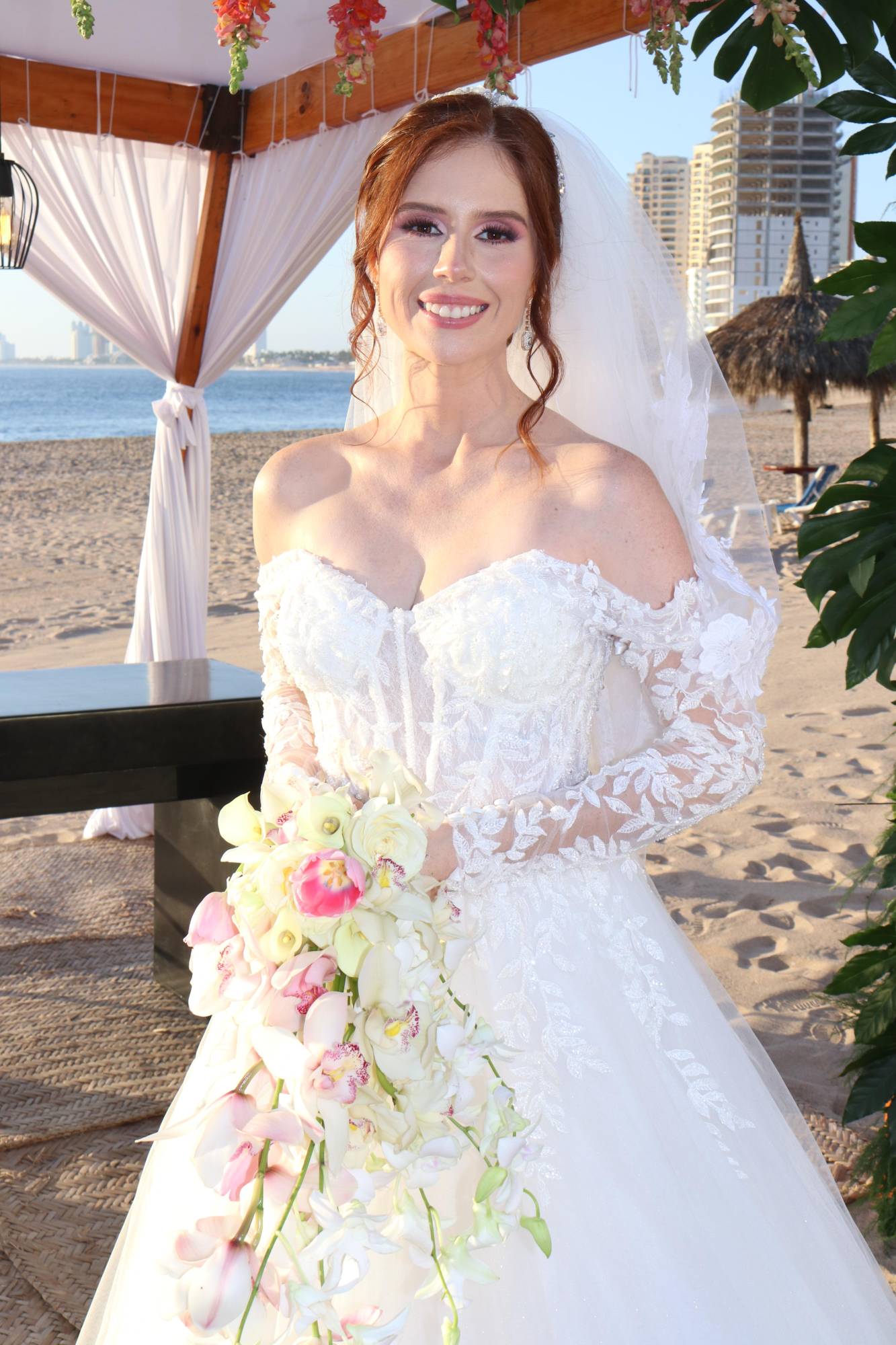 $!La novia lució espectacular en su enlace matrimonial.
