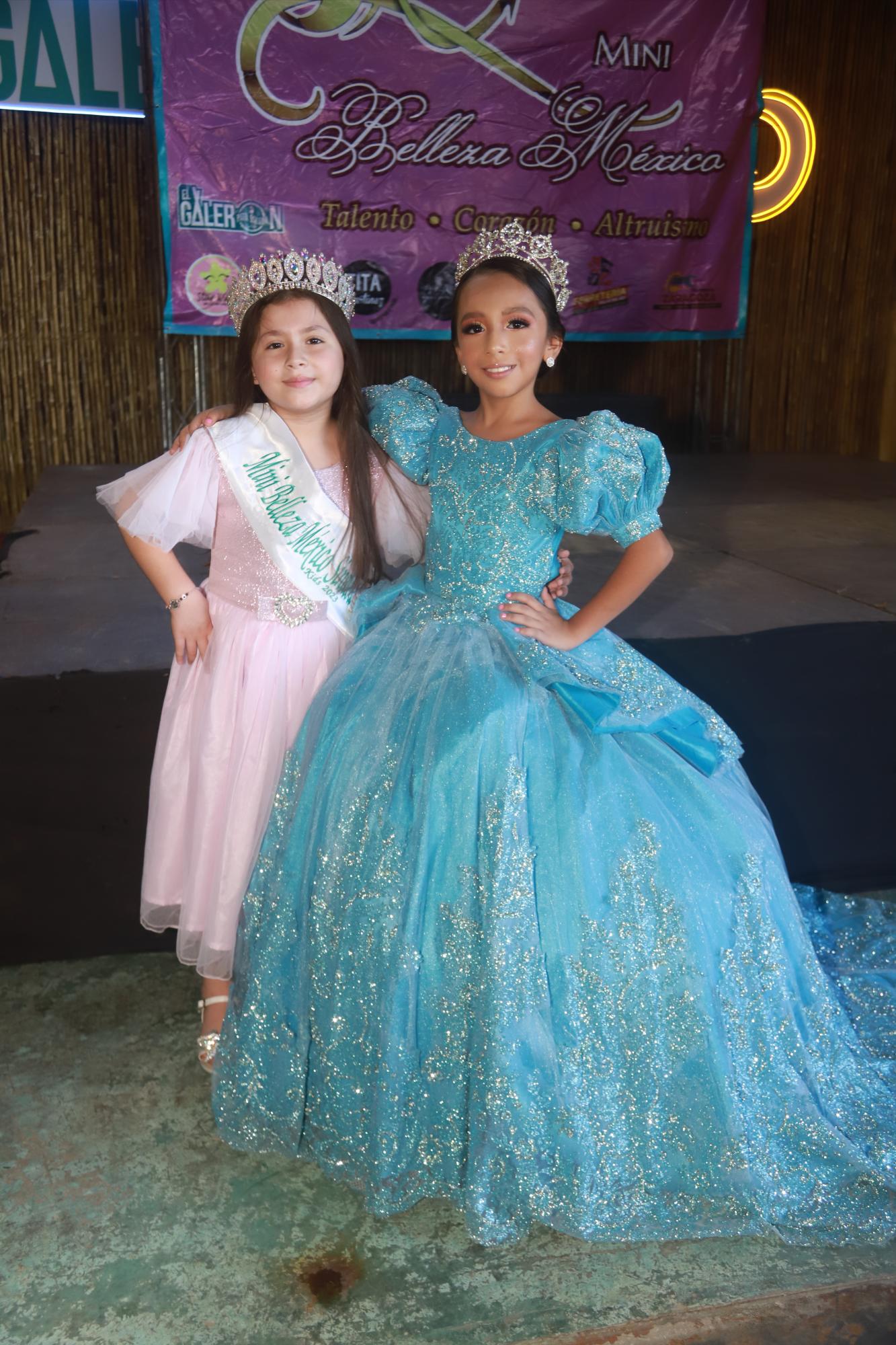 $!Andrea Villeda Alvarado e Ivanna Sánchez Vera, Mini Belleza México Sinaloa 2023, categoría Kids e Infantil, respectivamente.