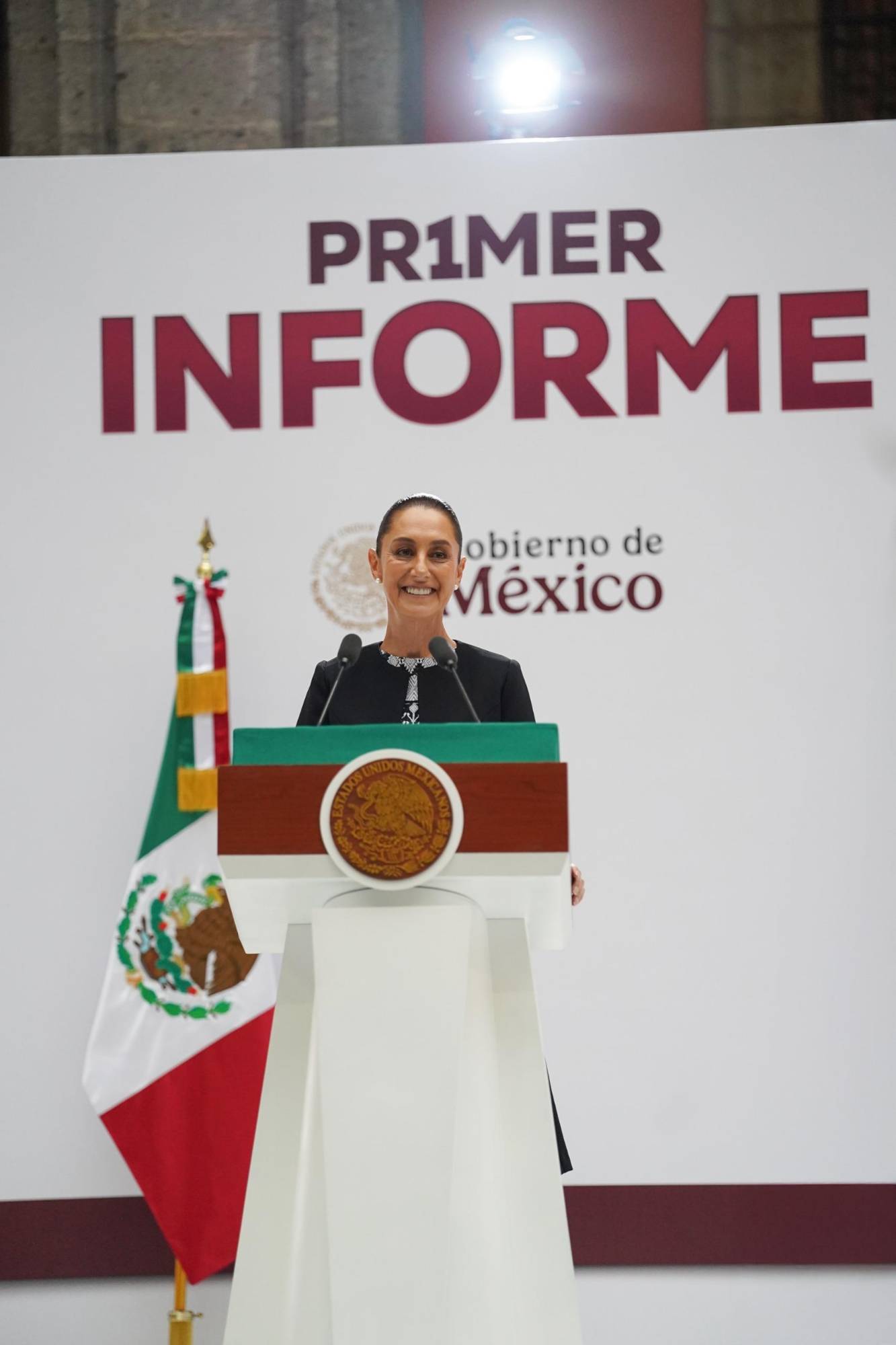 $!‘Vamos bien y vamos a ir mejor’, dice Sheinbaum en su Primer Informe de Gobierno