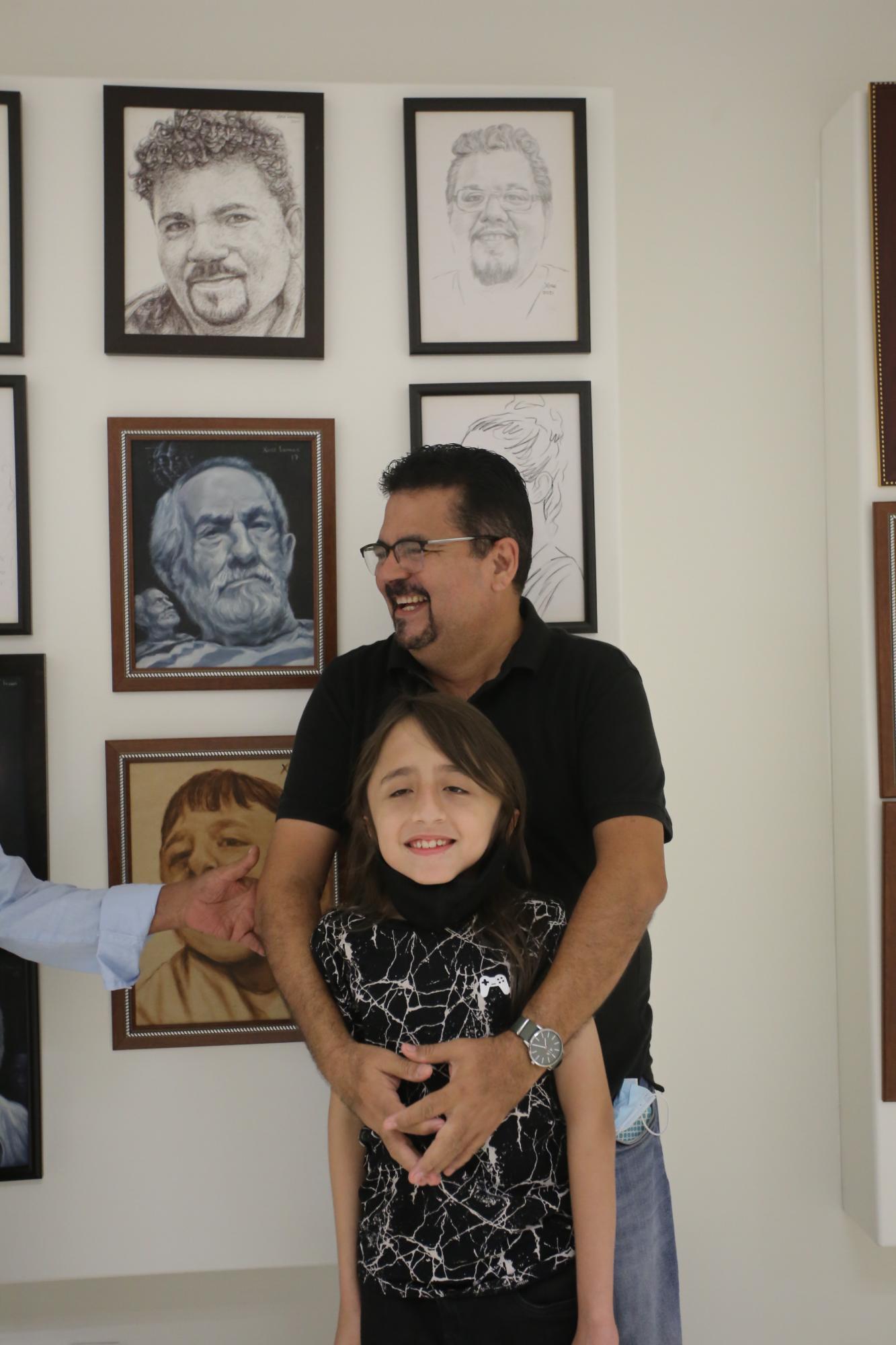 $!Juan José Rodríguez con su pequeño Ian Rainieri Rodríguez Valero.