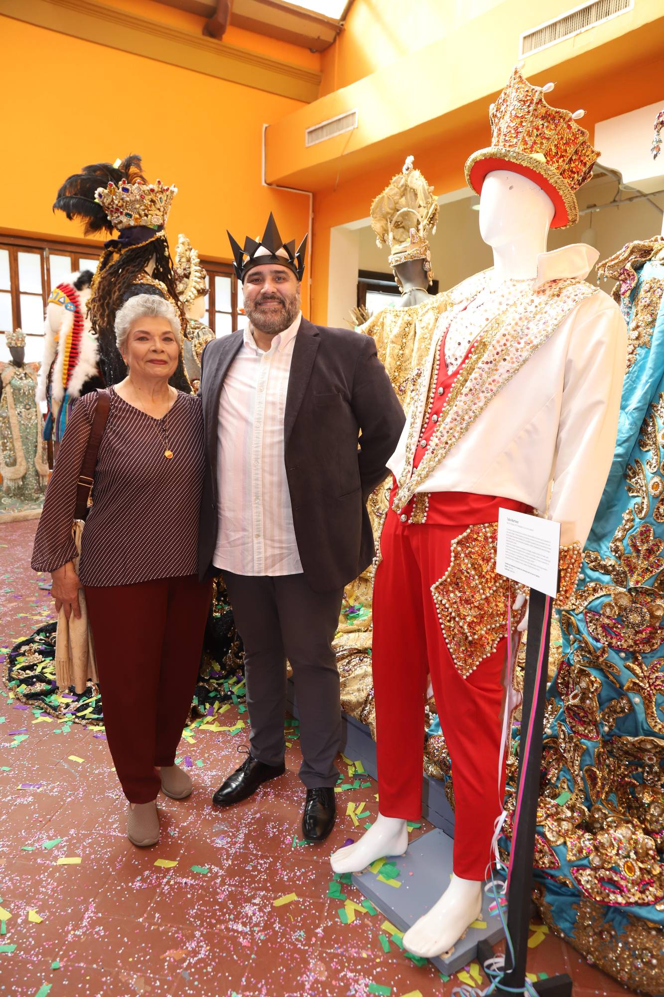 $!Sodelva Ríos junto a Tulio Martínez, Rey de la Alegría del Carnaval 2018.