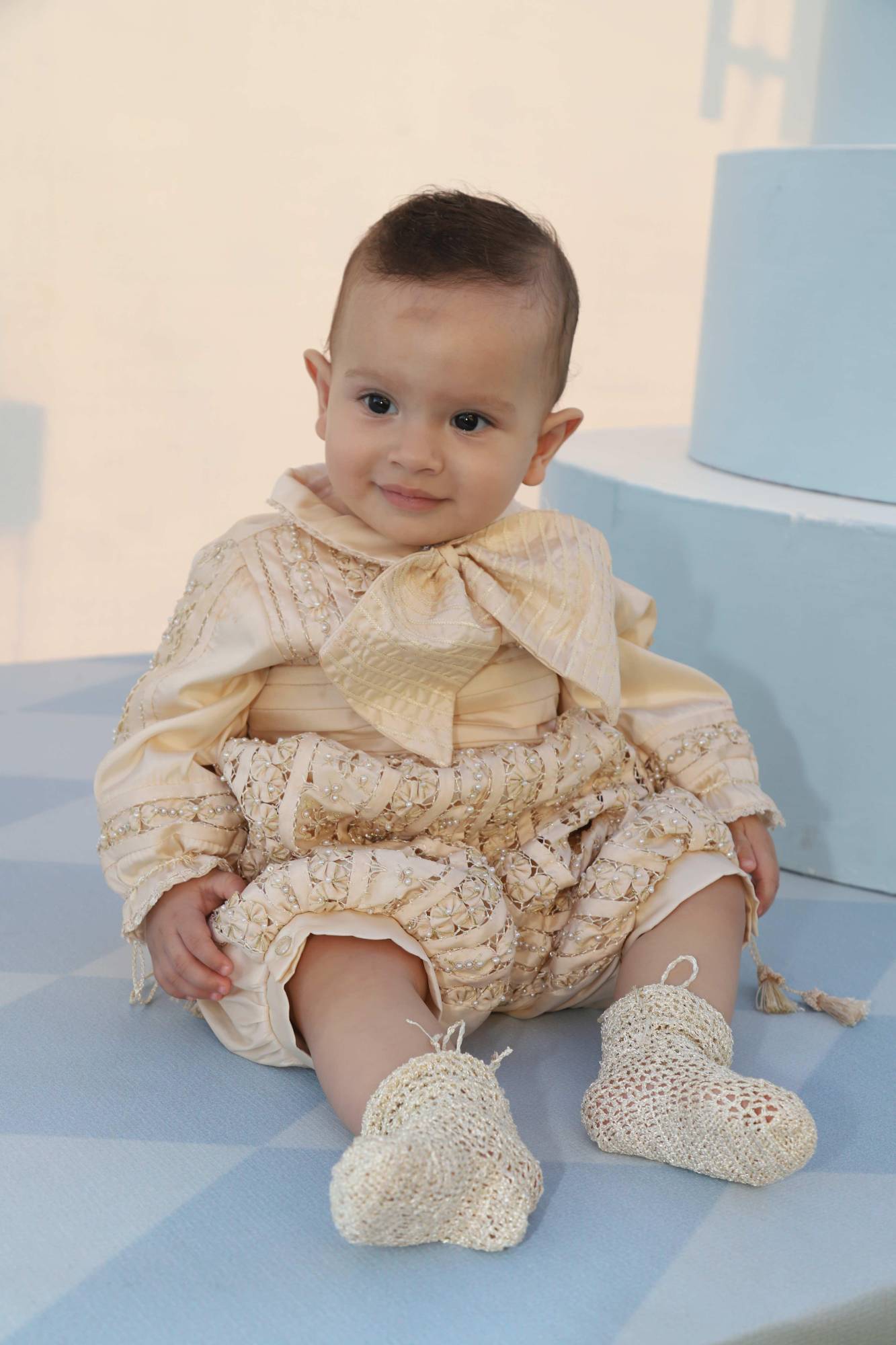 $!Alejandro Carlos el día de su bautizo.