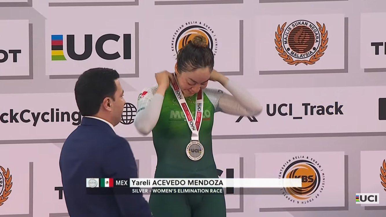 $!Luz Daniela Gaxiola lidera el podio para México en la Copa del Mundo de Ciclismo de Pista