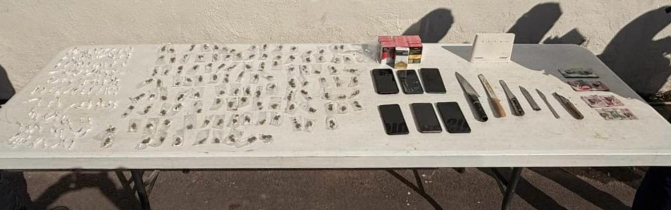 $!Decomisan drogas y celulares en operativo en el Penal de Aguaruto