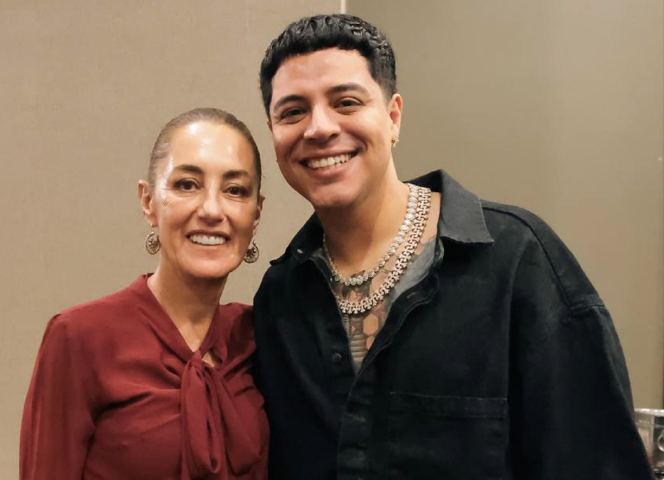 $!Muestra Eduin Caz su apoyo a Claudia Sheinbaum