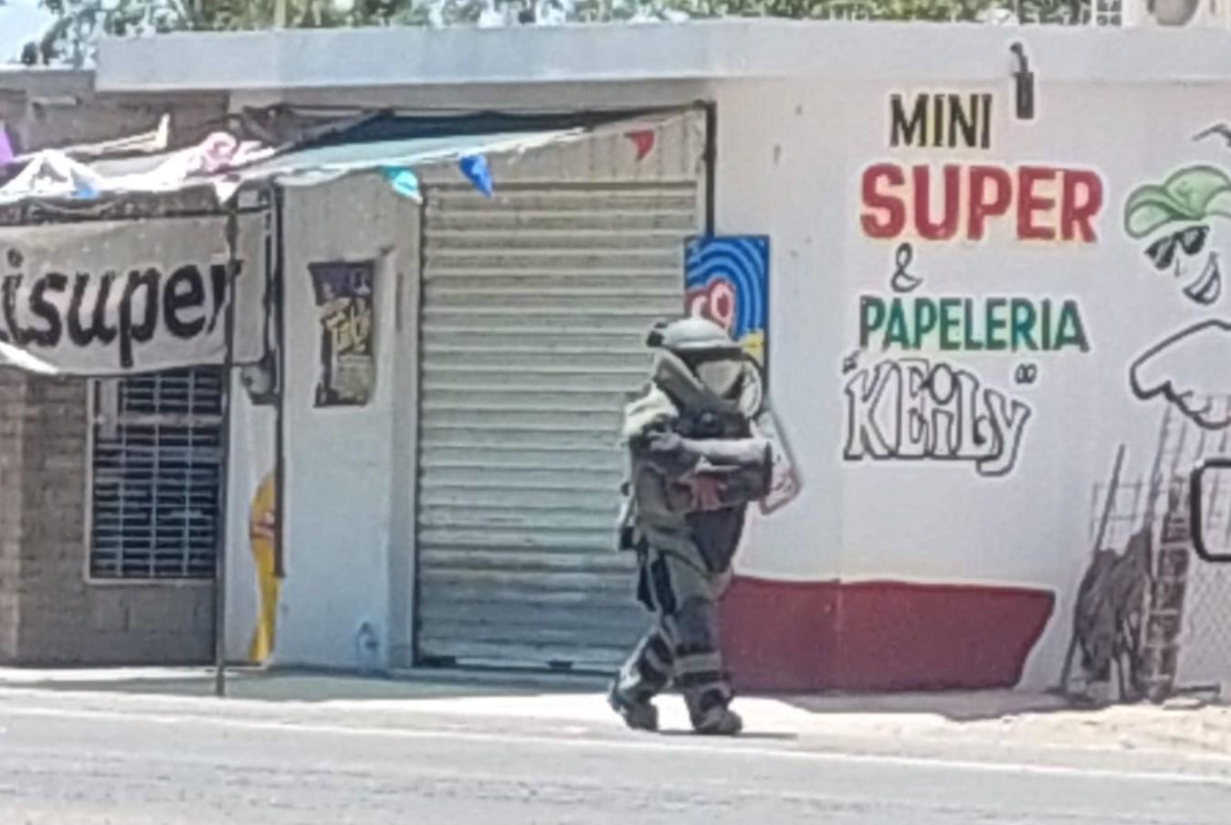 $!Militares desactivan explosivo encontrado en Navolato