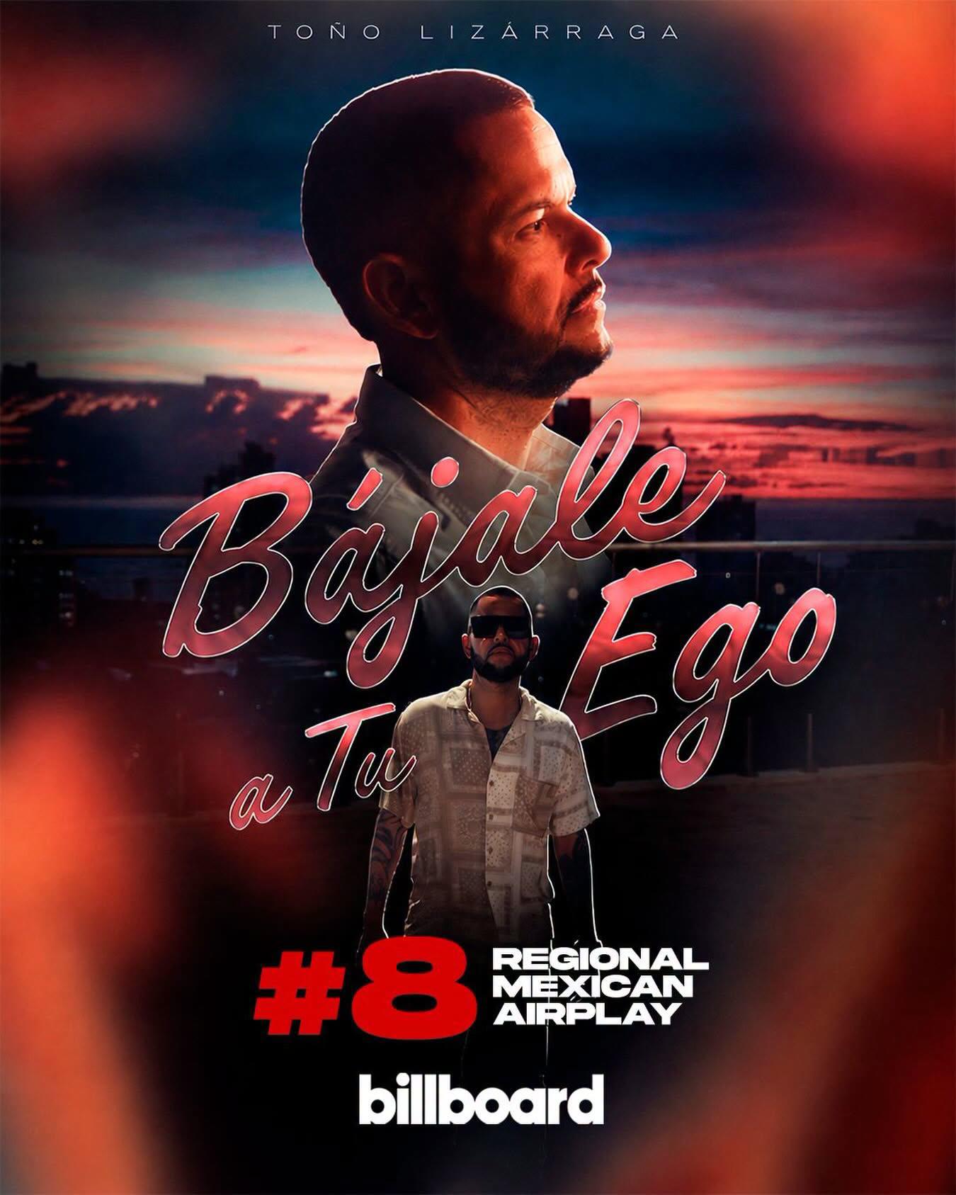 $!El cantante sinaloense vive un gran momento profesional tras colocar “Bájale a tu ego” en el Top 10 de Billboard Regional Mexican Airplay.