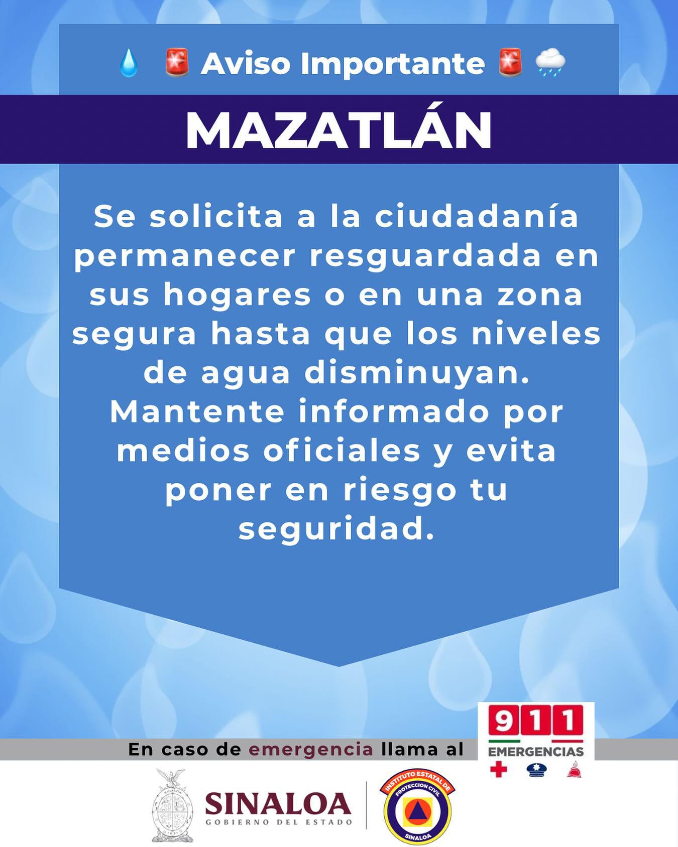 $!Azota ‘Ivo’ con lluvias, rayos e inundaciones a varios municipios de Sinaloa