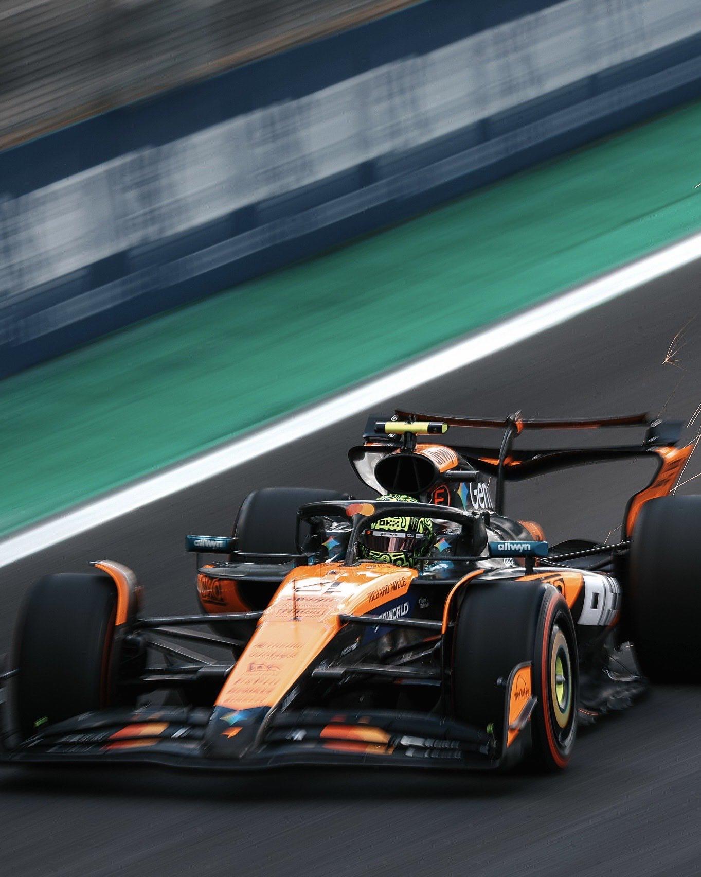 $!Lando Norris consigue la pole en Brasil; Verstappen y tres campeones quedan fuera en Q1 y Q2