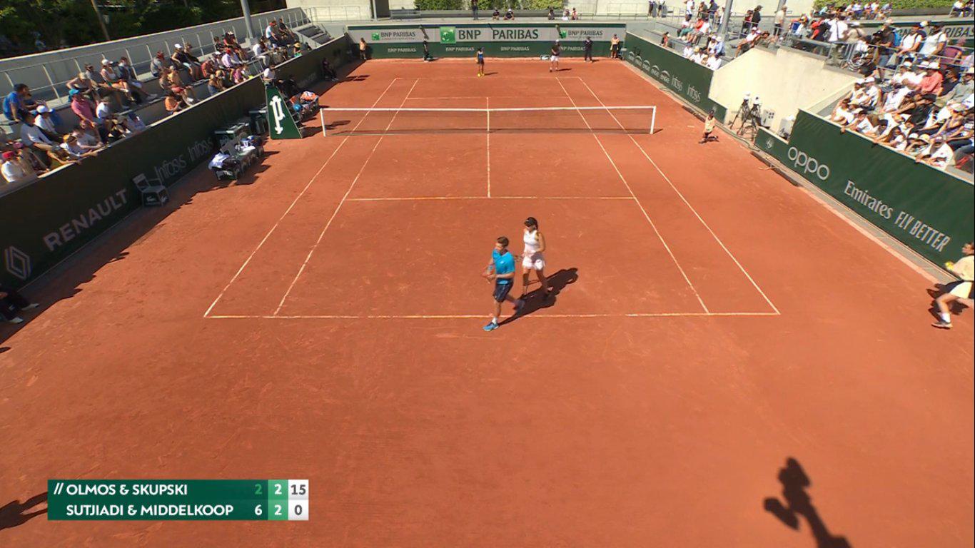 $!Giuliana Olmos se despide del Dobles Mixtos en Roland Garros