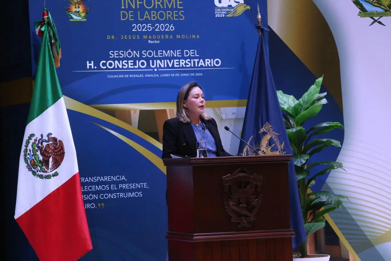$!UAS presume liderazgo nacional en cobertura educativa, pero advierte dificultades para pagar nómina, en Informe de Madueña