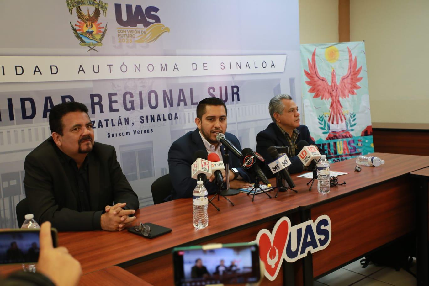 $!Manuel Iván Tostado Ramírez, vicerrector de la Unidad Regional Sur, dio a conocer los pormenores de la FeliUAS 2023.