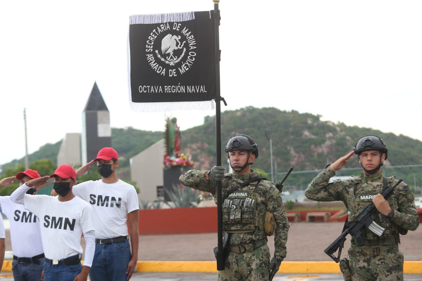 $!Celebran en Mazatlán el 175 aniversario de la Gesta de los Niños Héroes de Chapultepec
