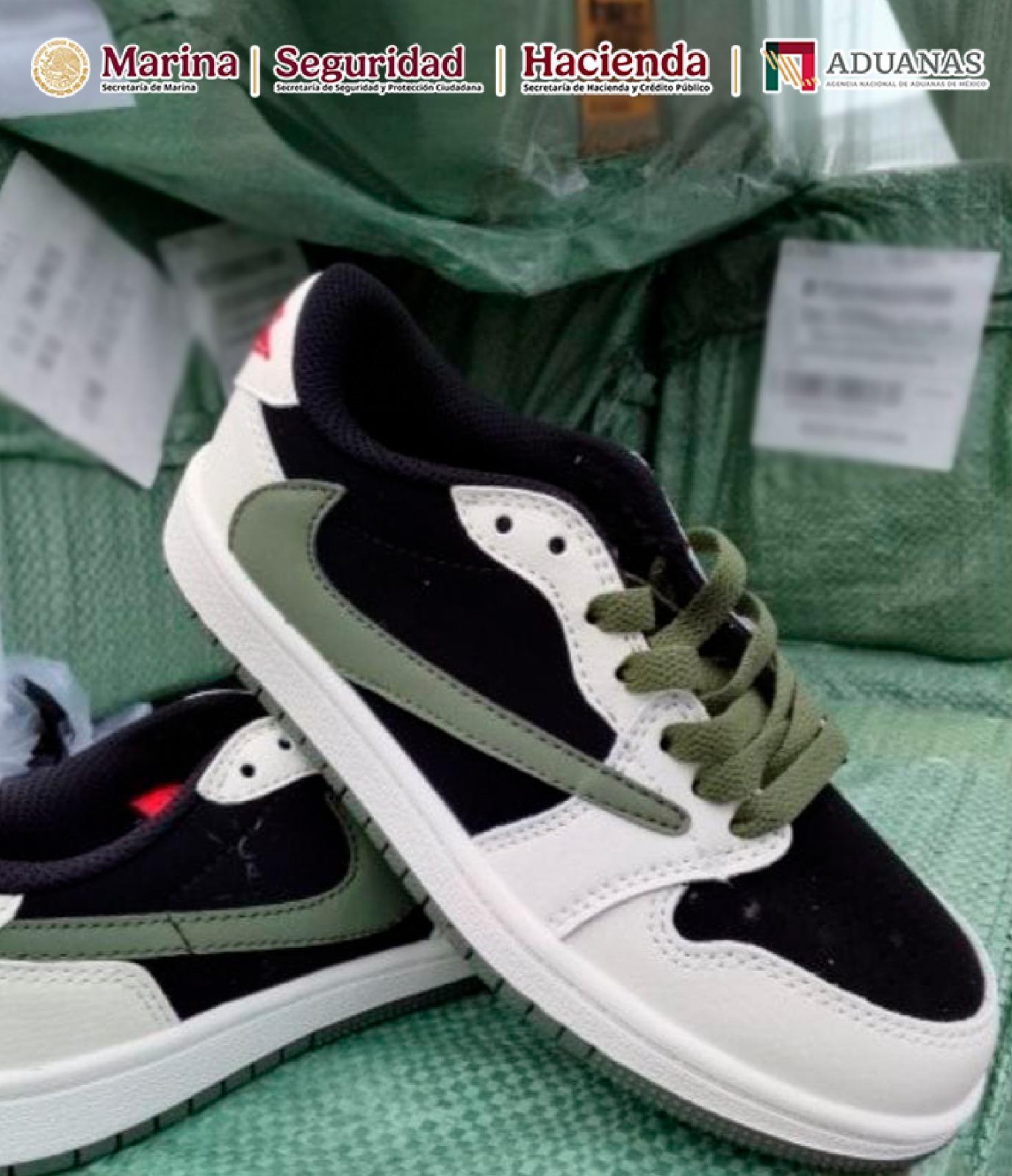 $!Decomisan más de 11 mil pares de calzado deportivo apócrifo en Manzanillo