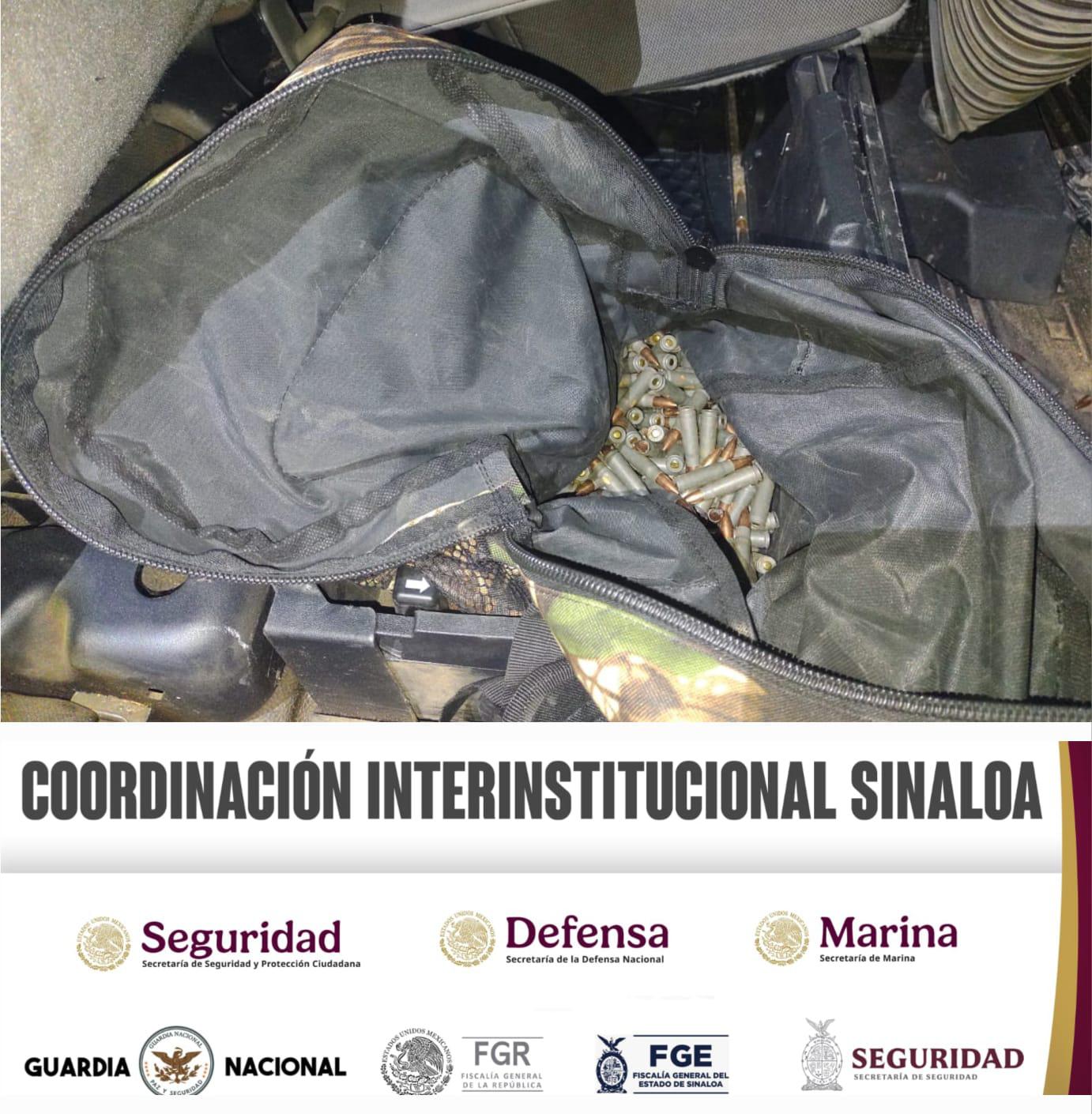 $!Aseguran 5 vehículos robados y municiones en Concordia, uno con blindaje artesanal