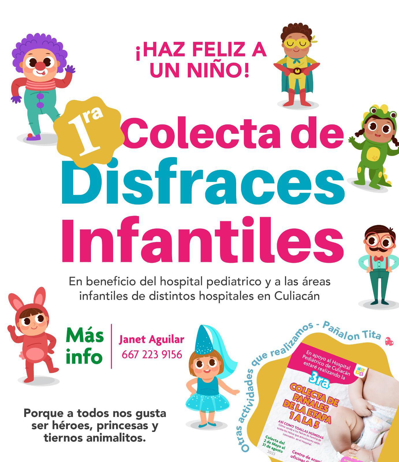 $!Llaman a donar disfraces infantiles al Hospital Pediátrico de Culiacán, previo al festejo del Día del Niño