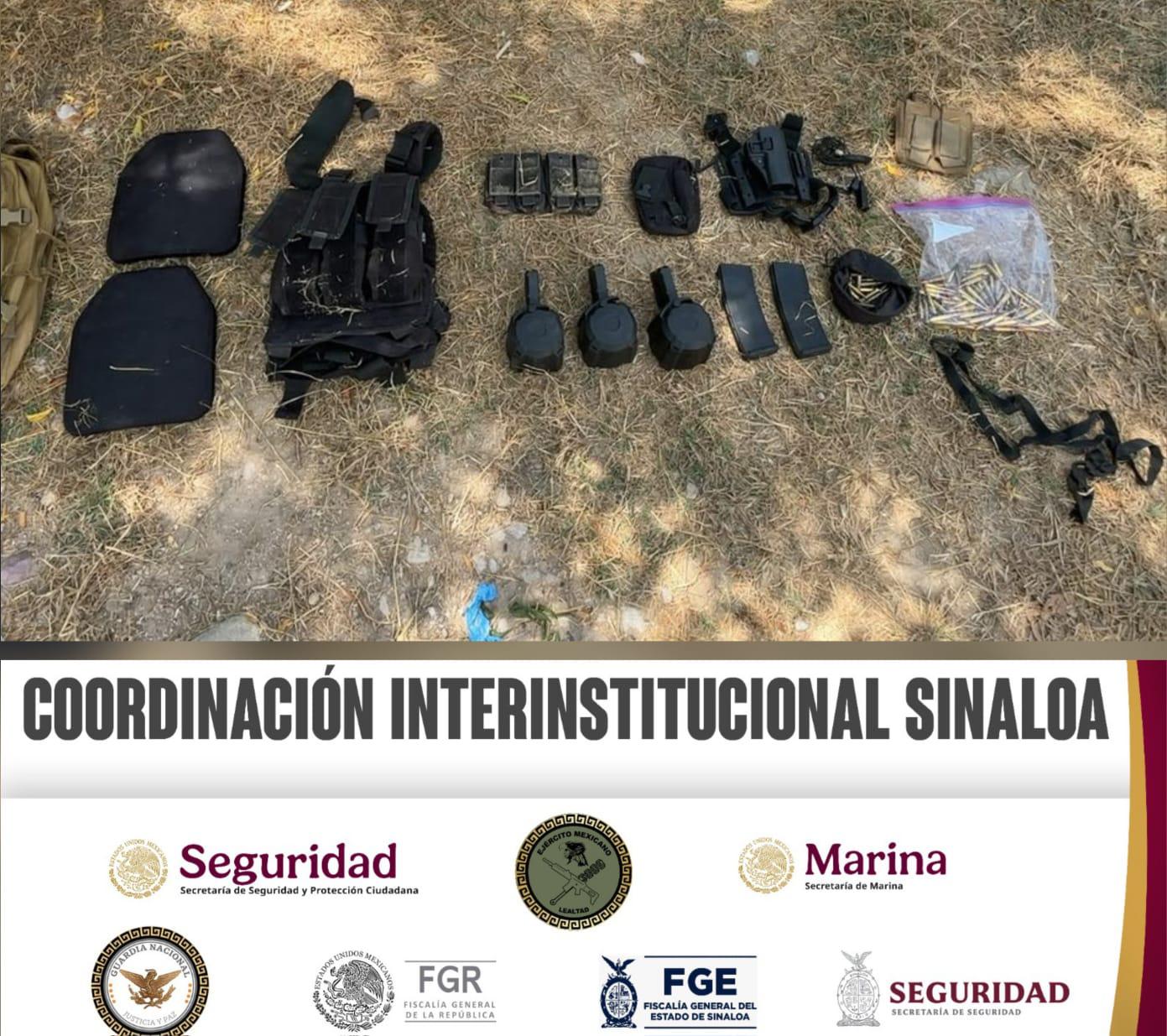 $!Detiene Marina a cinco personas, asegura armas, drogas y vehículos tras operativos en Sinaloa