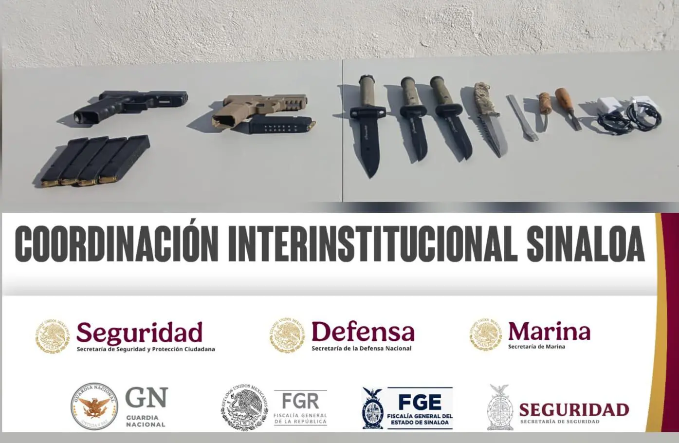 $!Decomisan armas de fuego y puntas en revisión dentro del Penal de Aguaruto