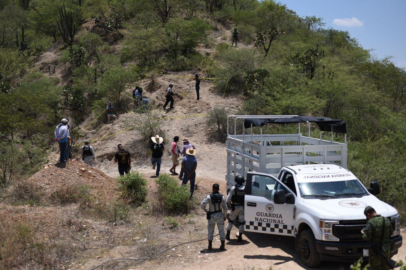 $!Localizan restos óseos en jornada de búsqueda en Tlapa, Guerrero