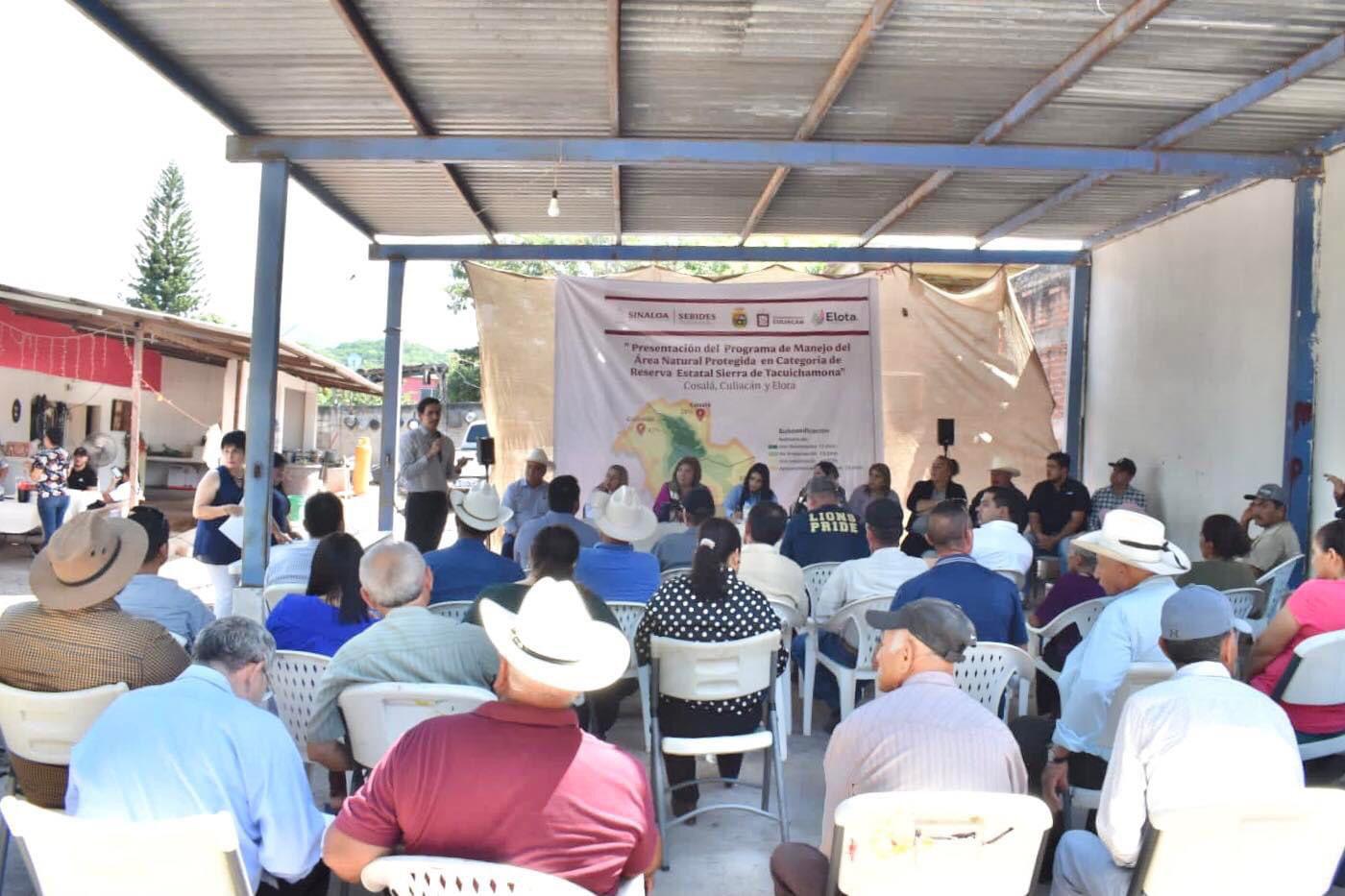 $!Presentan en Elota Plan de Manejo del Área Natural Protegida Sierra de Tacuichamona