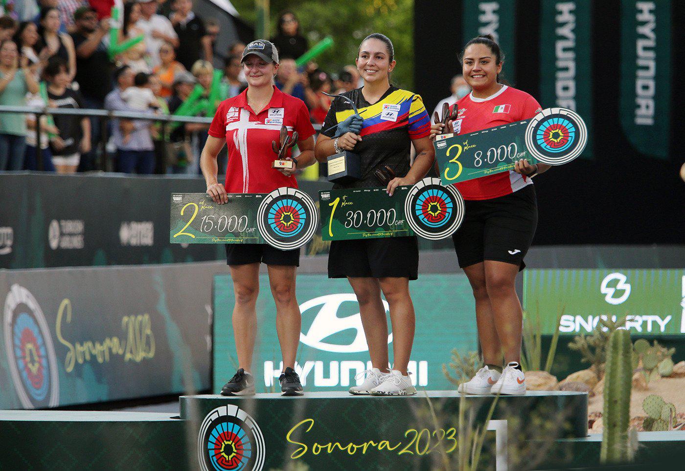 $!Dafne Quintero gana medalla de bronce en final de Copa del Mundo de Tiro con Arco