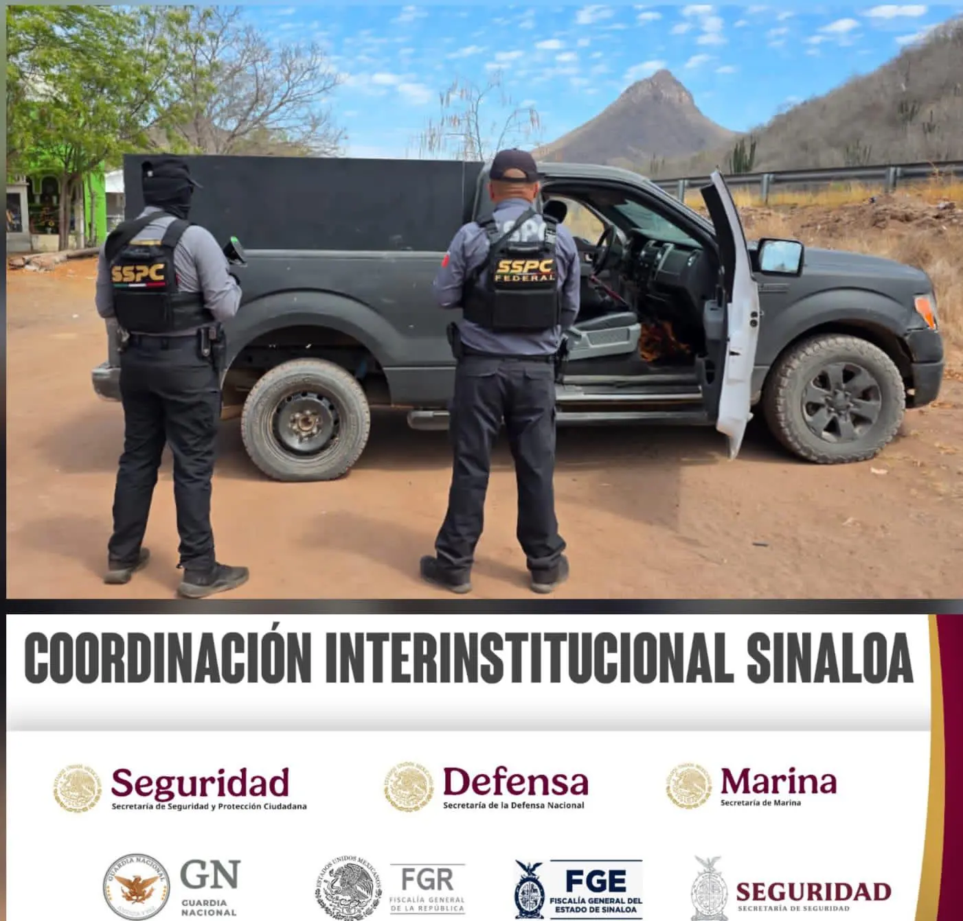$!Tras denuncia anónima, agentes federales aseguran camioneta blindada y armas, en Culiacán