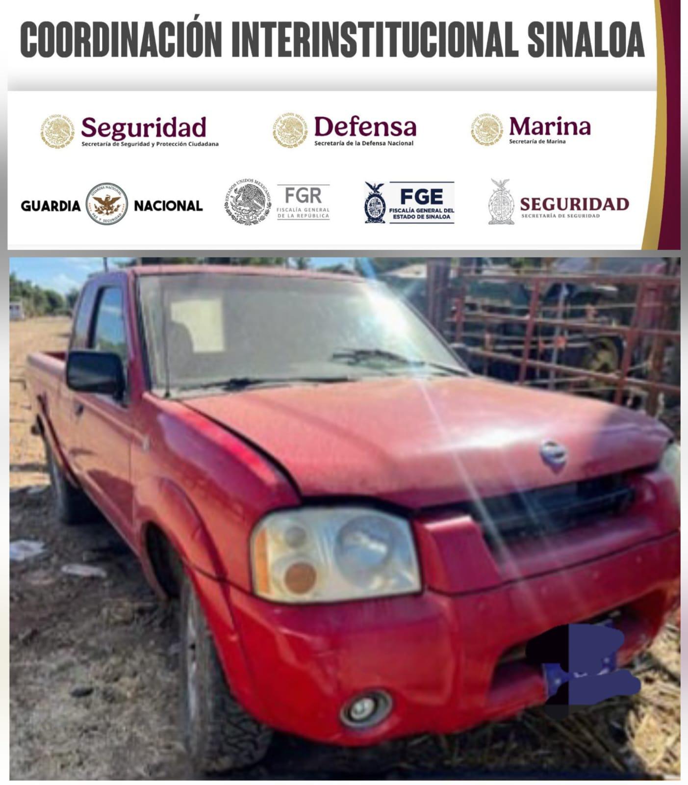 $!Recuperan cuatro vehículos robados en distintos puntos de Navolato y Culiacán