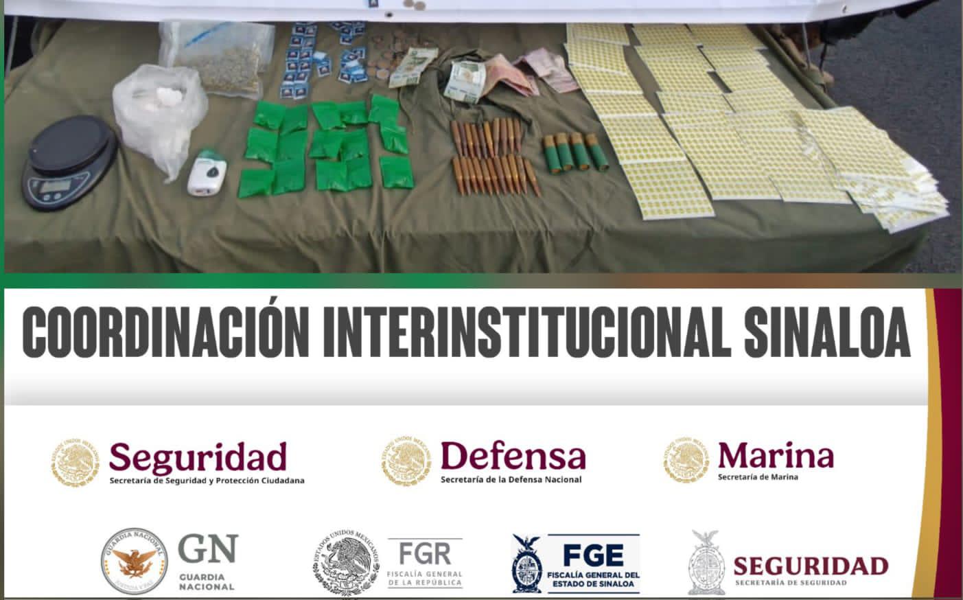 $!Detienen a un hombre con presunta droga y aseguran arma de fuego en distintos operativos en Culiacán