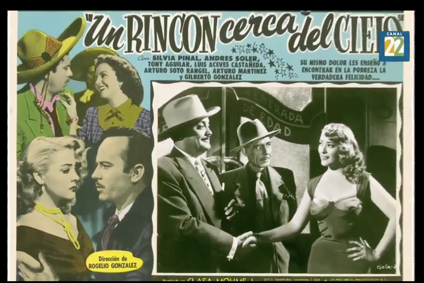$!Un rincón de cerca del cielo, película que la hizo ganar un Ariel en 1953.