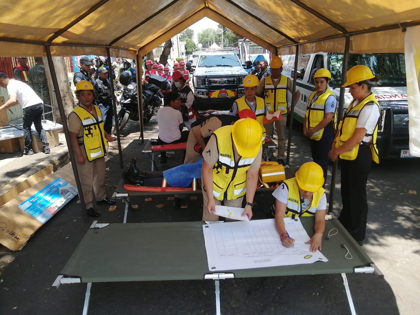 $!Armada de México se integra al Primer Simulacro Nacional 2023