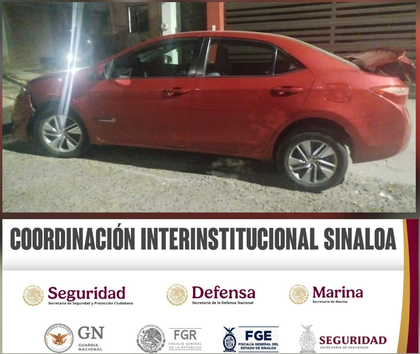 $!Recuperan cuatro vehículos robados y detienen a un hombre durante distintos operativos en Culiacán