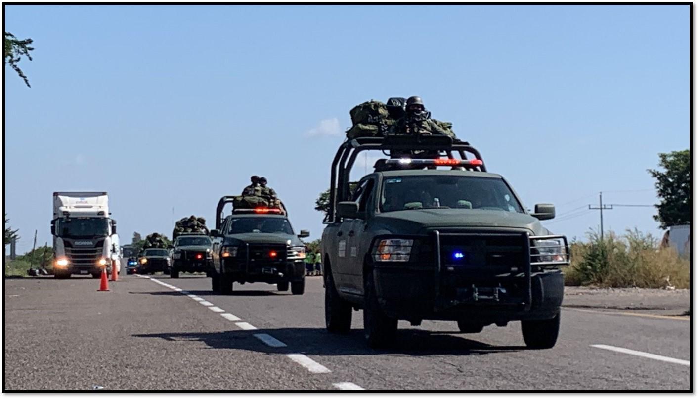 $!Refuerzan seguridad en Sinaloa con mil 500 elementos del Ejército Mexicano