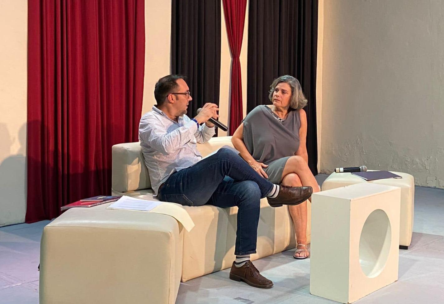 $!Con el poeta Francisco Meza.