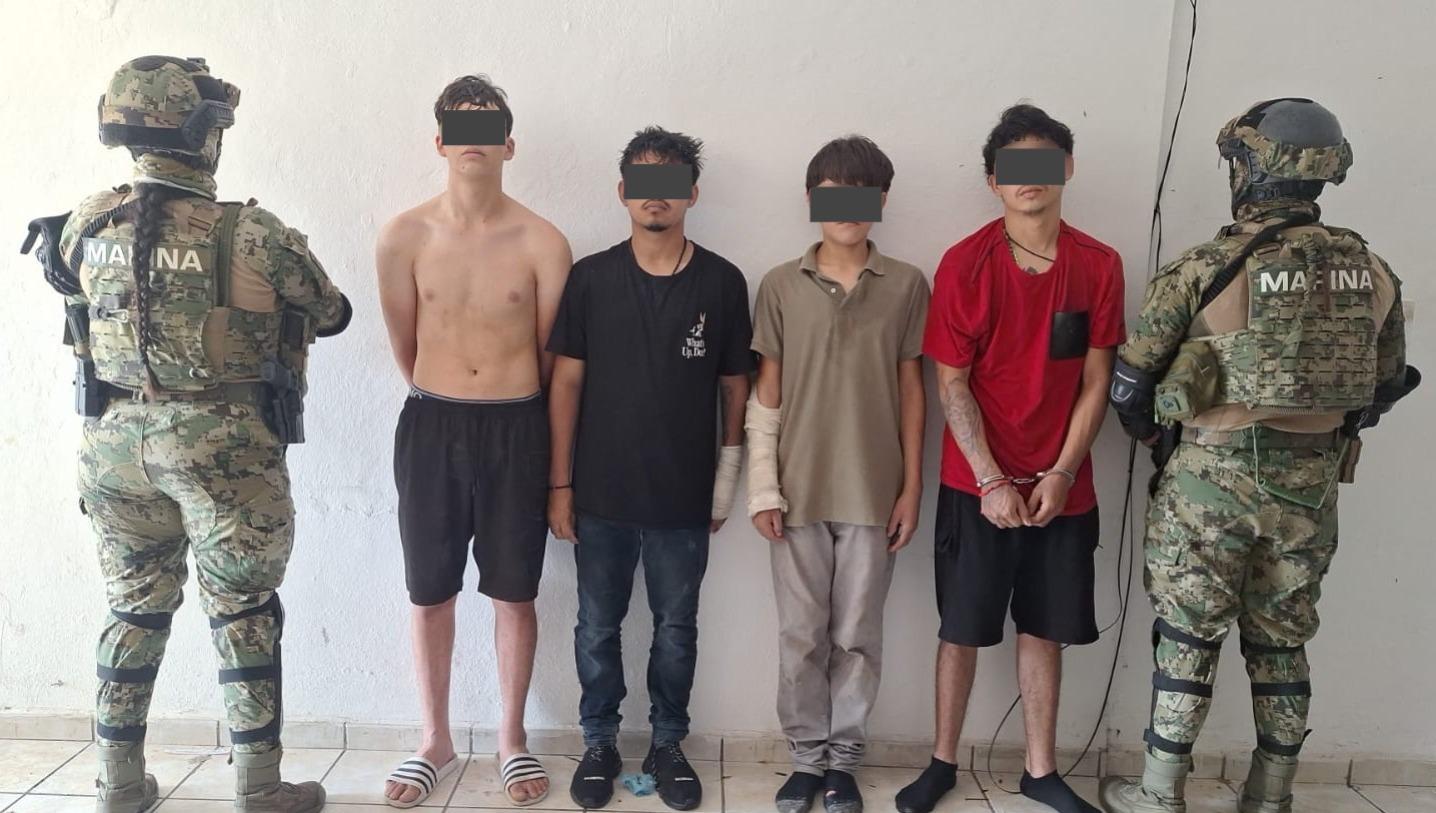 $!Decomisa la Marina cajas de ‘chocolate’ con sustancias alucinógenas en Mazatlán; hay 4 detenidos