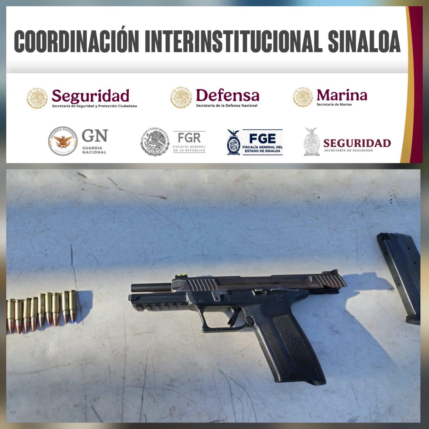 $!Detienen a civil armado tras una revisión en Aguaruto, en Culiacán