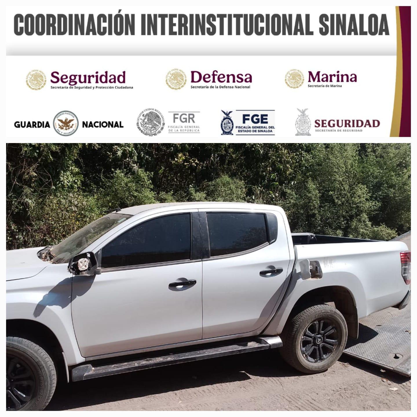 $!Recuperan tres vehículos en operativos coordinados en Culiacán, Eldorado y Elota