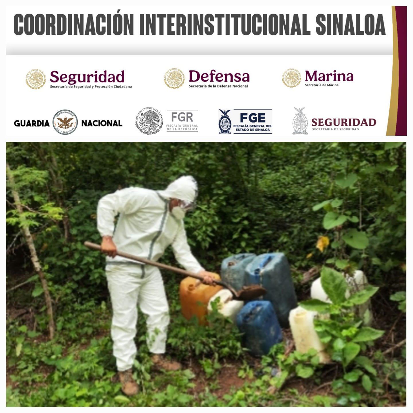 $!Aseguran químicos y laboratorios inactivos en Culiacán, Elota y Cosalá