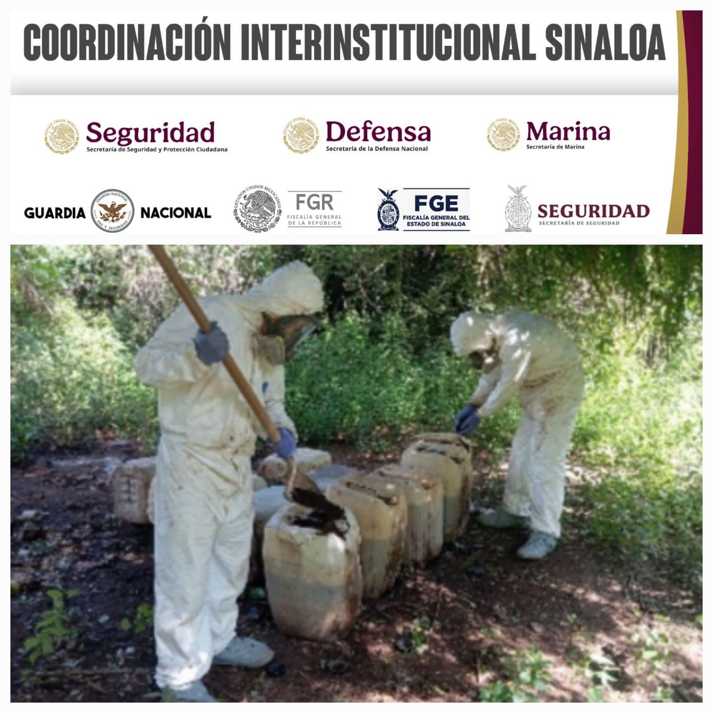 $!Aseguran químicos y laboratorios inactivos en Culiacán, Elota y Cosalá